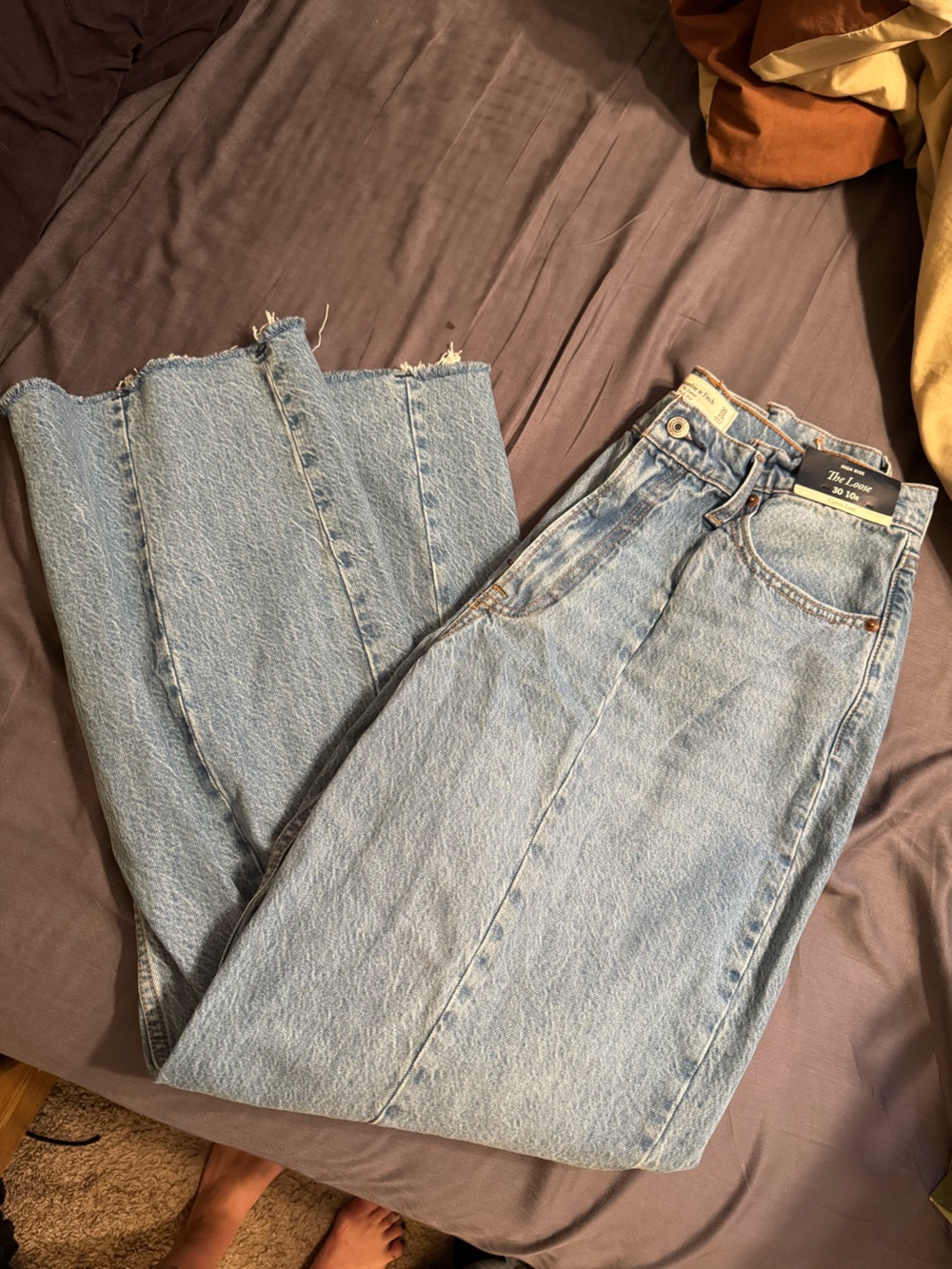 Abercrombie and Fitch High-Waist Light Blue Women’s Jeans